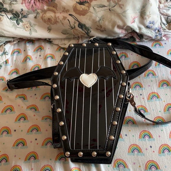 Sugar Thrillz Handbags - RARE Pre Loved Total R.I.P. Off Coffin Purse